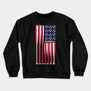 American Flag Vintage Baseball Player Gift The Show Hardball Crewneck Sweatshirt